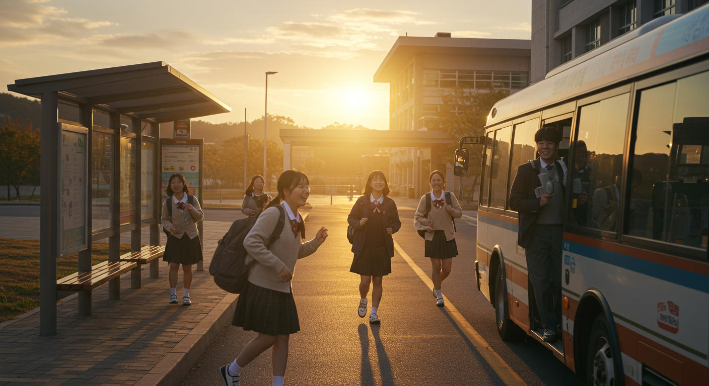 장성군과 광신고속의 협력! 삼계부사관고 학생 귀갓길 대변화 소식
