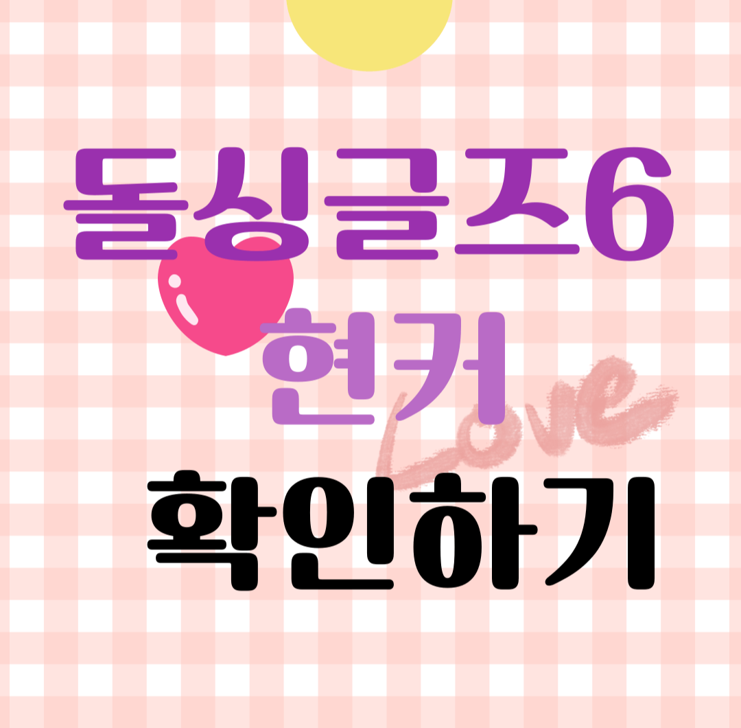 돌싱글즈6 현커 확인하기