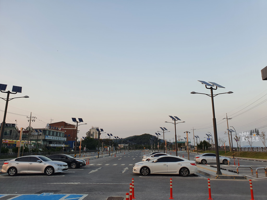 제부도 해변 주차장