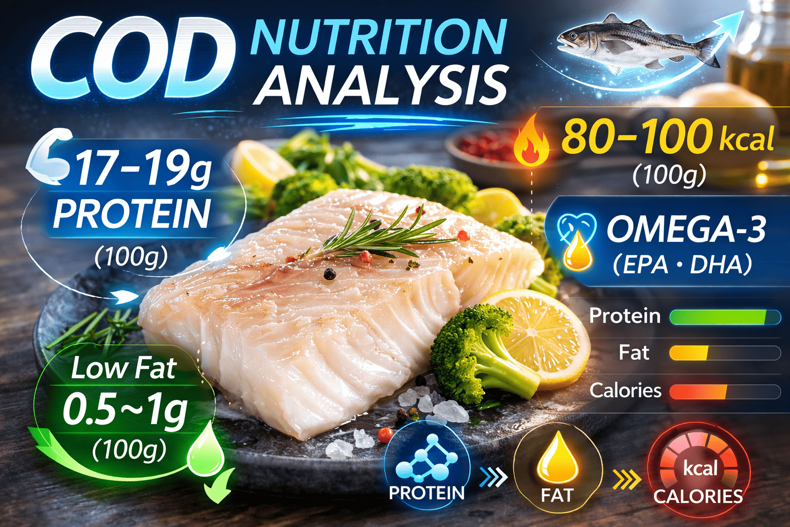 대구 영양성분 분석 (단백질, 지방, 칼로리)