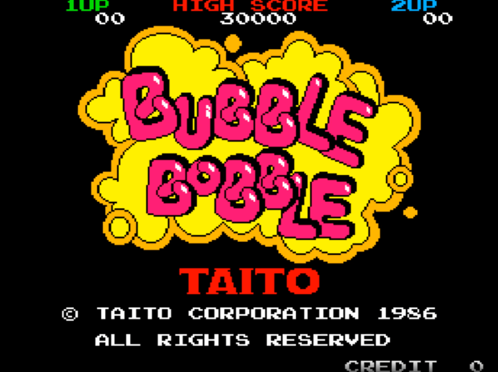 보글보글-오락실게임-메인-화면