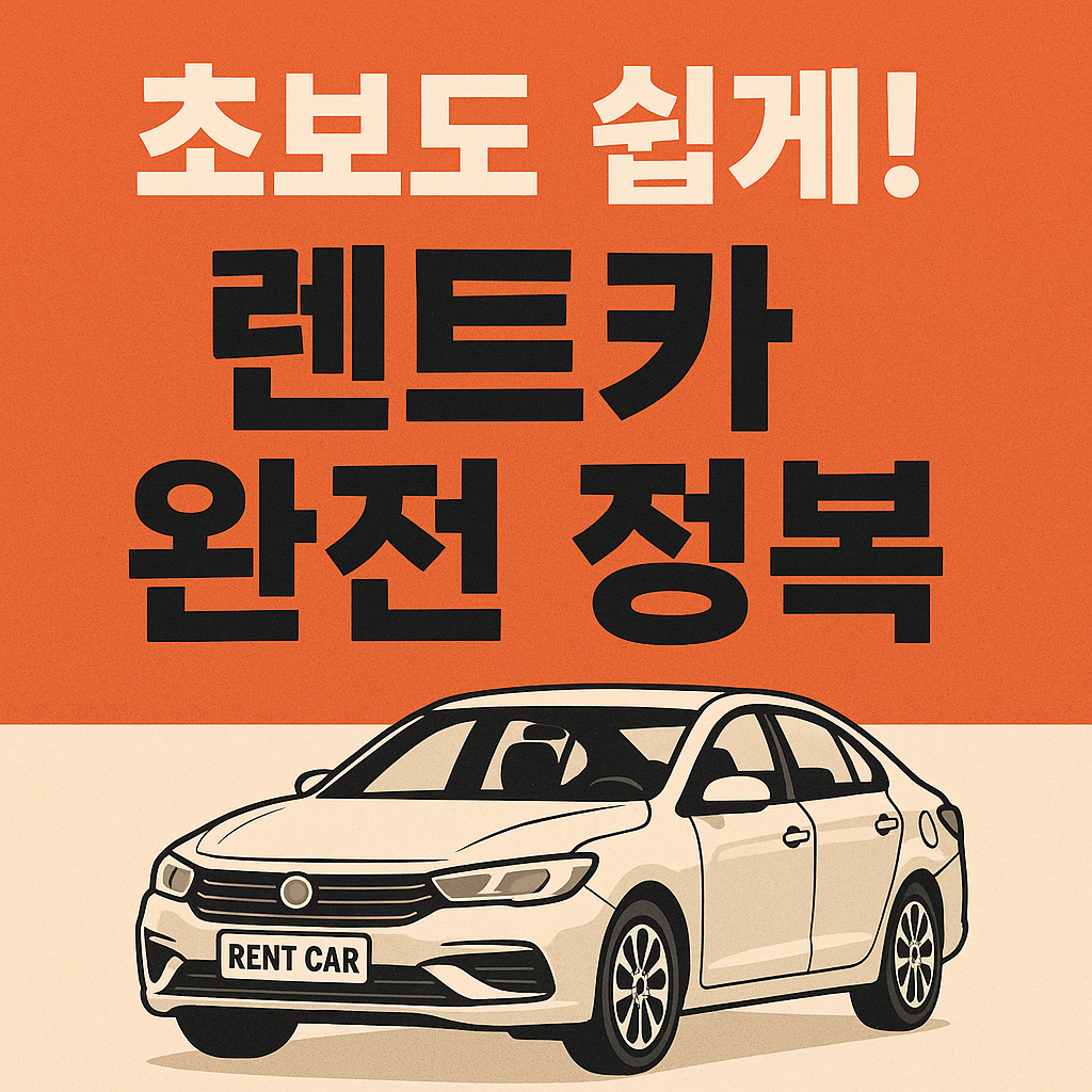 렌트카, 꼭 필요한 순간의 현명한 선택