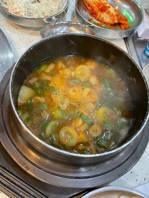 대전 중앙로 대전갈비집 된장찌개
