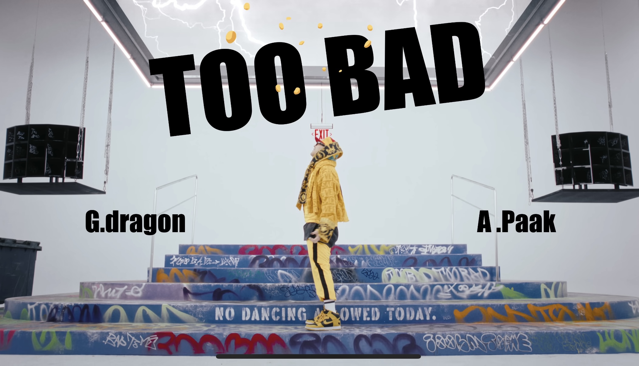 지드래곤 &quot;TOO BAD&quot; 뮤직비디오의 한 장면