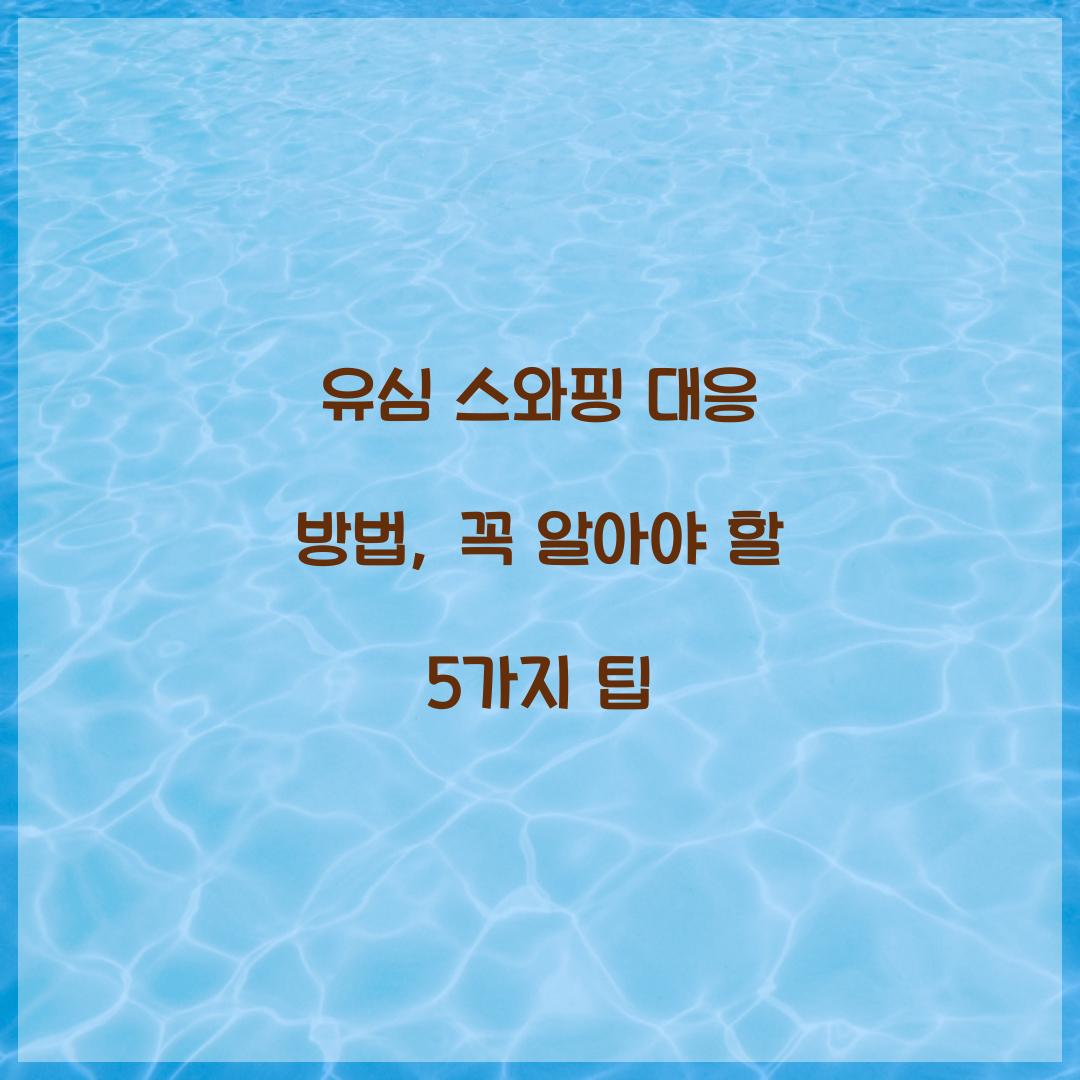 유심 스와핑 대응