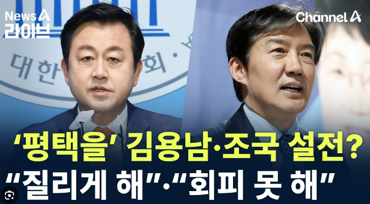 6.3 재보선 평택을 후보 여론조사 조국, 김용남 접전