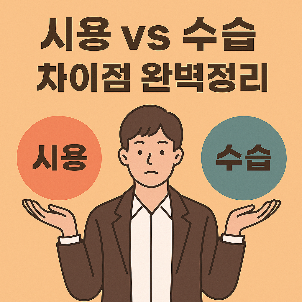 취준생이 꼭 알아야 할 수습기간과 시용기간의 차이