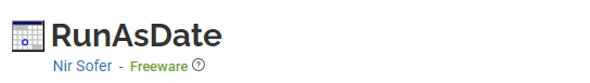 RunAsDate