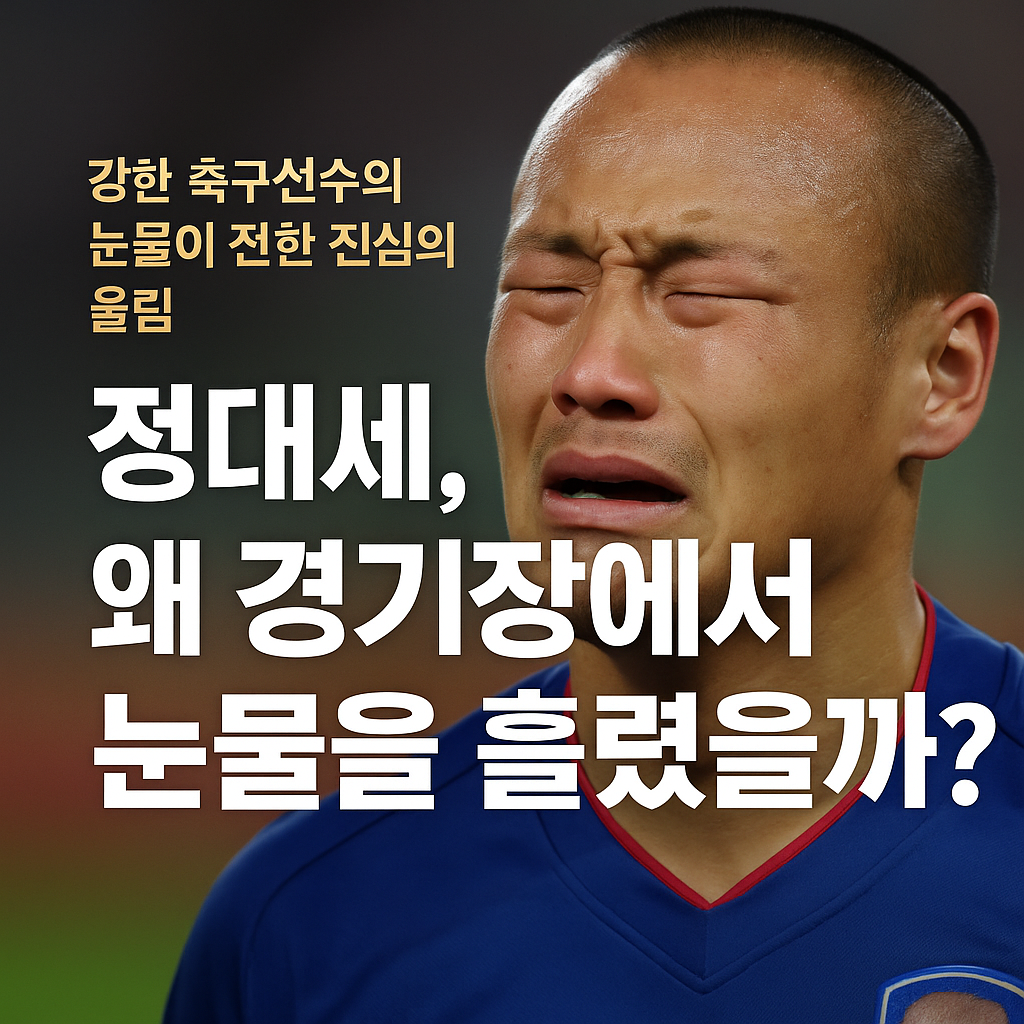 강한 축구선수의 눈물이 전한 진심의 울림