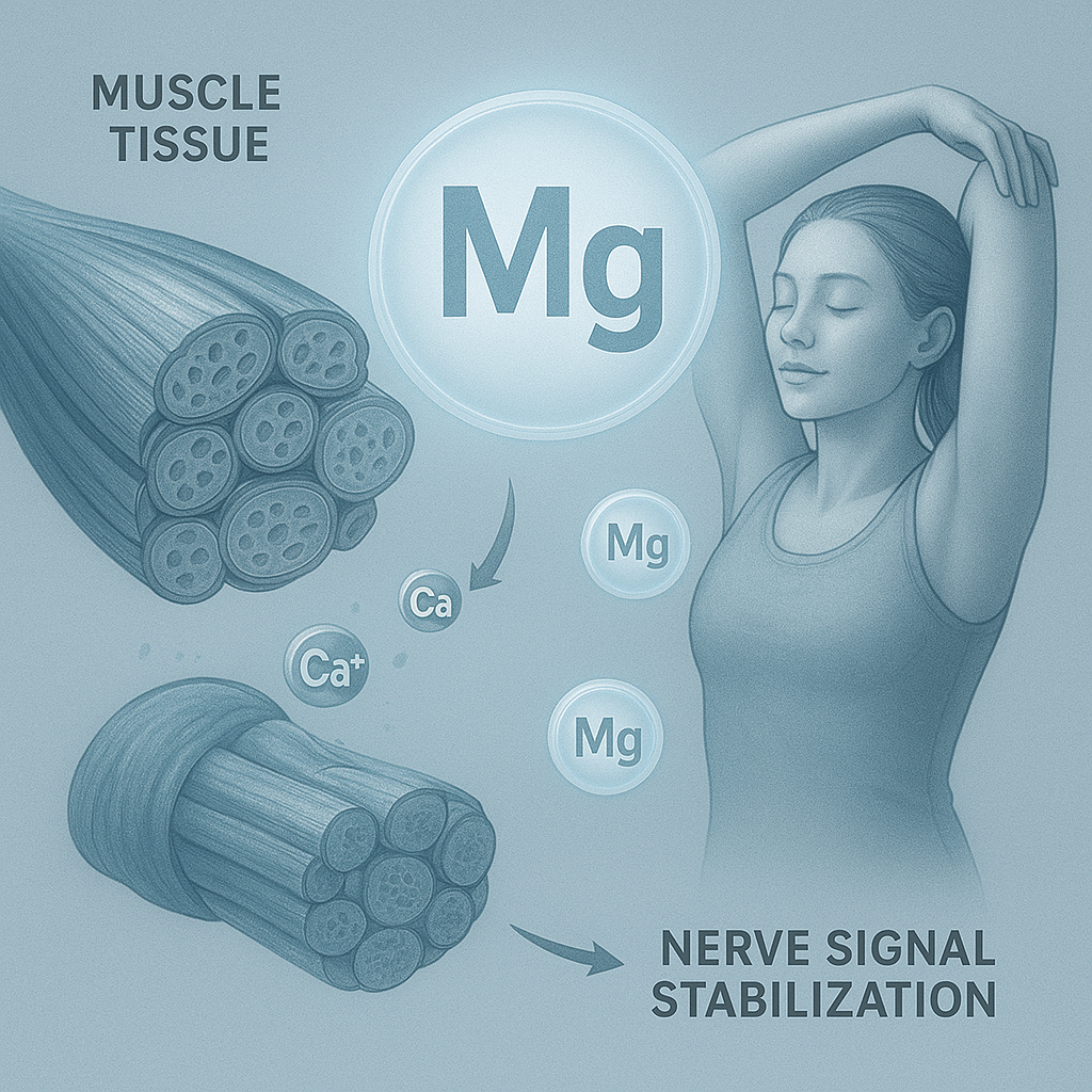 근육이 부드럽게 이완되는 모습