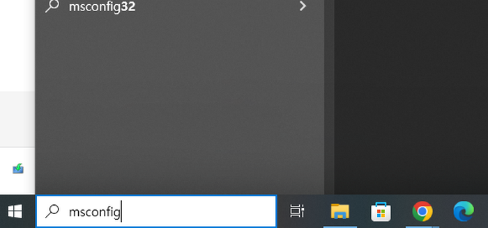 msconfig