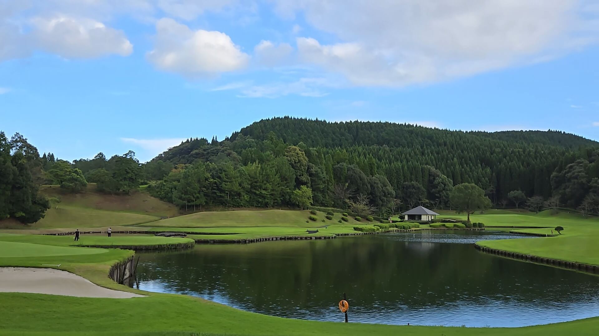 미조베CC 여름호수전경