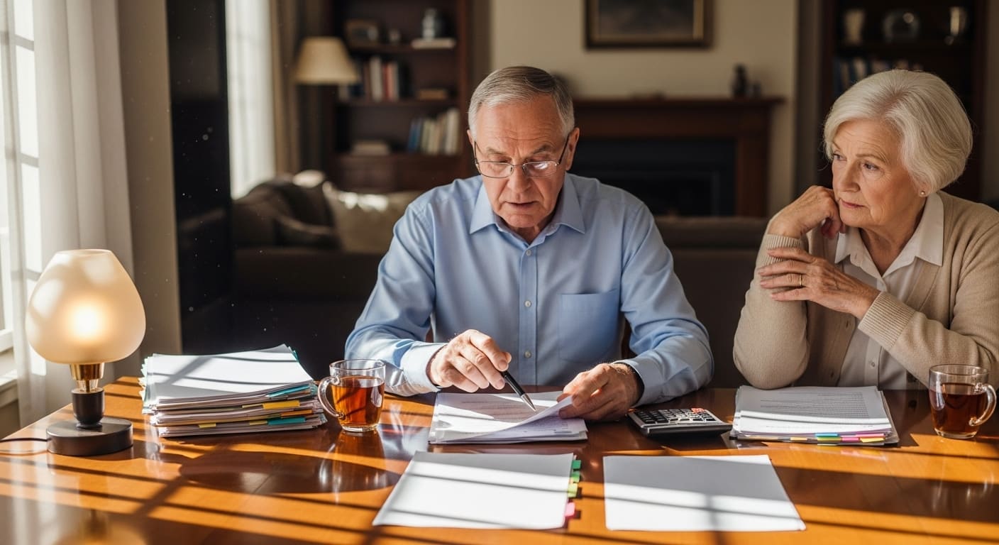 은행 창구에서 상담받는 장면