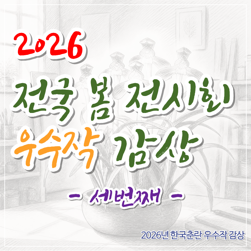 한국춘란 화예품 우수작 감상