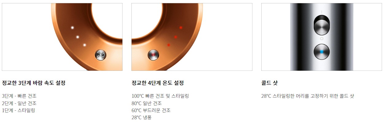 다이슨 슈퍼소닉 버튼