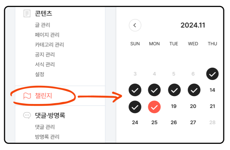 작심삼주 오블완 챌린지 참여방법 안내 사진.