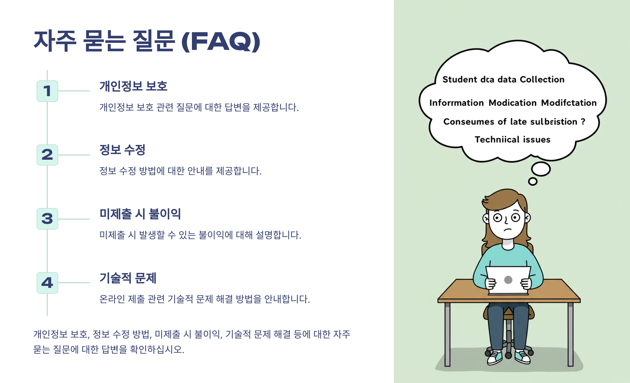 학생 기초조사서는 꼭 제출해야 하나요?