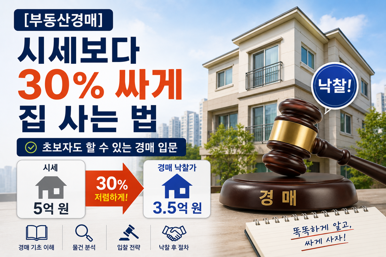 부동산경매 시세보다 싸게 집 사는법