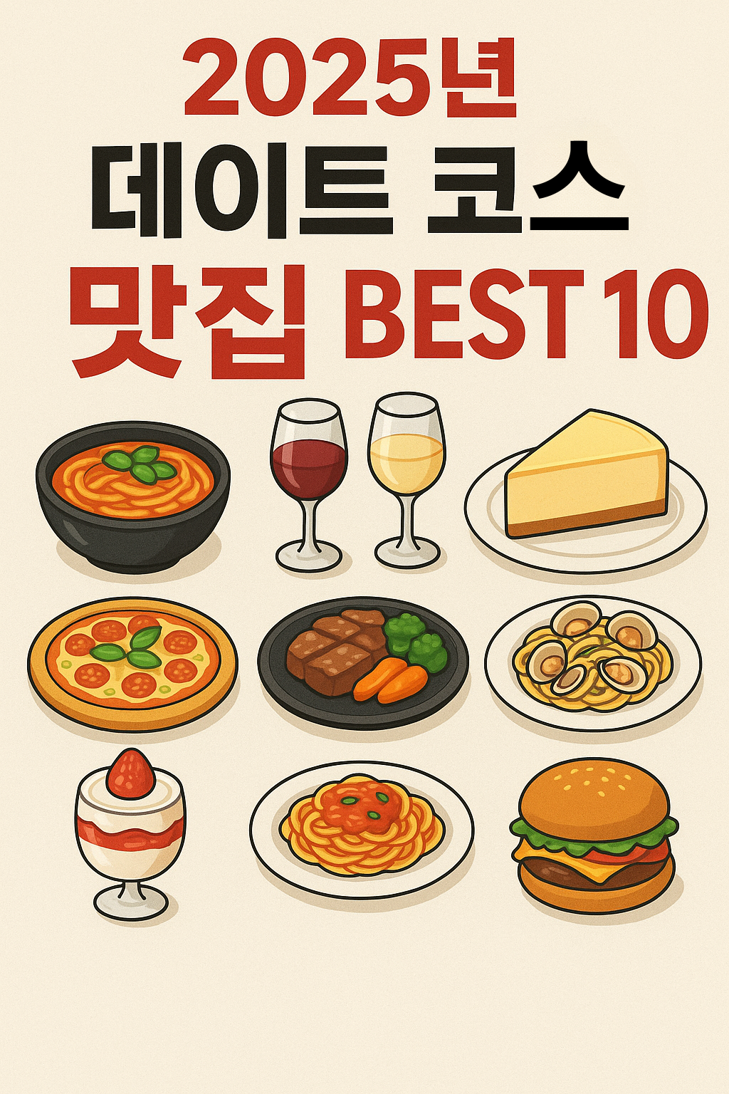 2025년 데이트 코스 맛집 BEST 10