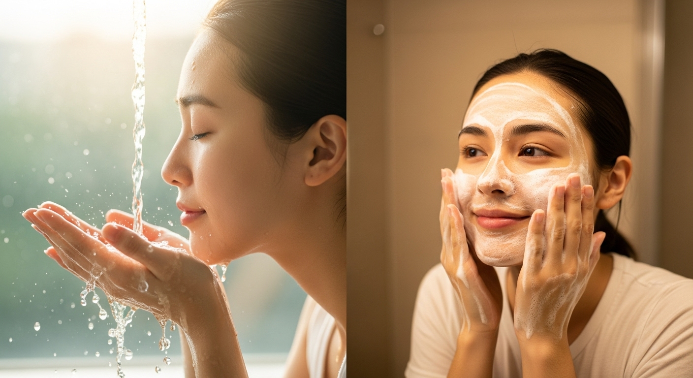 아침 세안과 저녁 세안의 차이