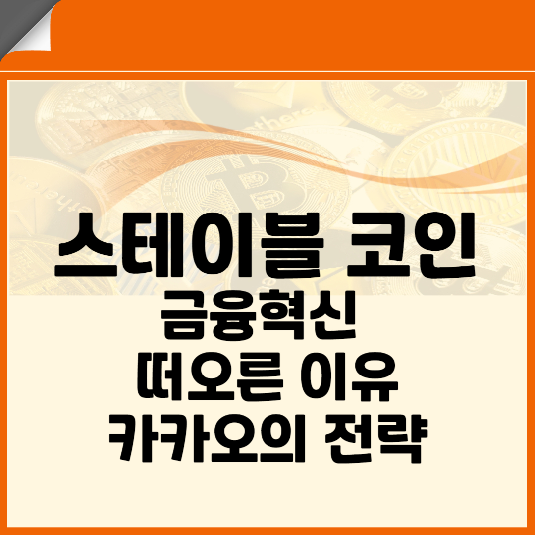 스테이블 코인 금융혁신 떠오른 이유 텍스트