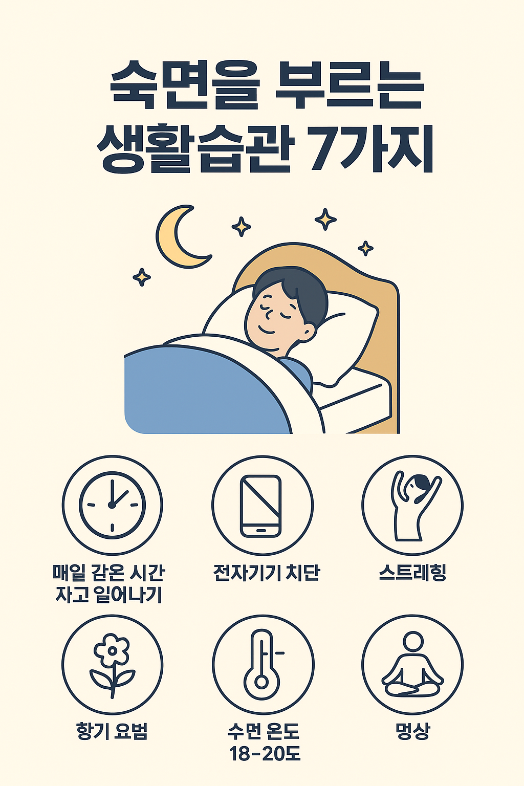숙면을 부르는 생활습관 7가지 / 불면증 극복·수면 질 향상 비결