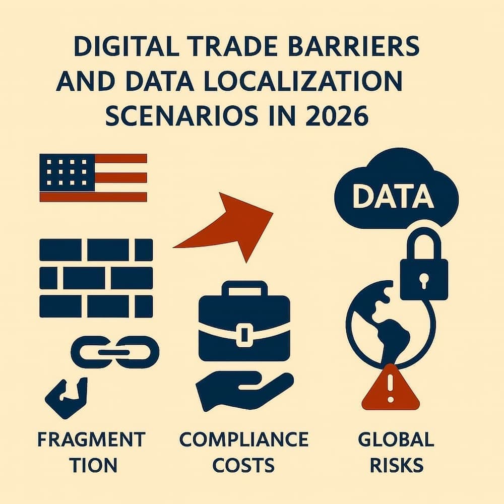 디지털 무역 장벽과 2026년 데이터 국경화(Data Localization) 확산 가능성