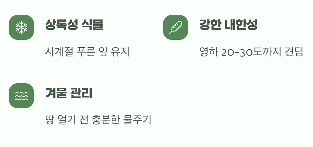 비결 5. 추운 겨울도 거뜬하게, '월동'