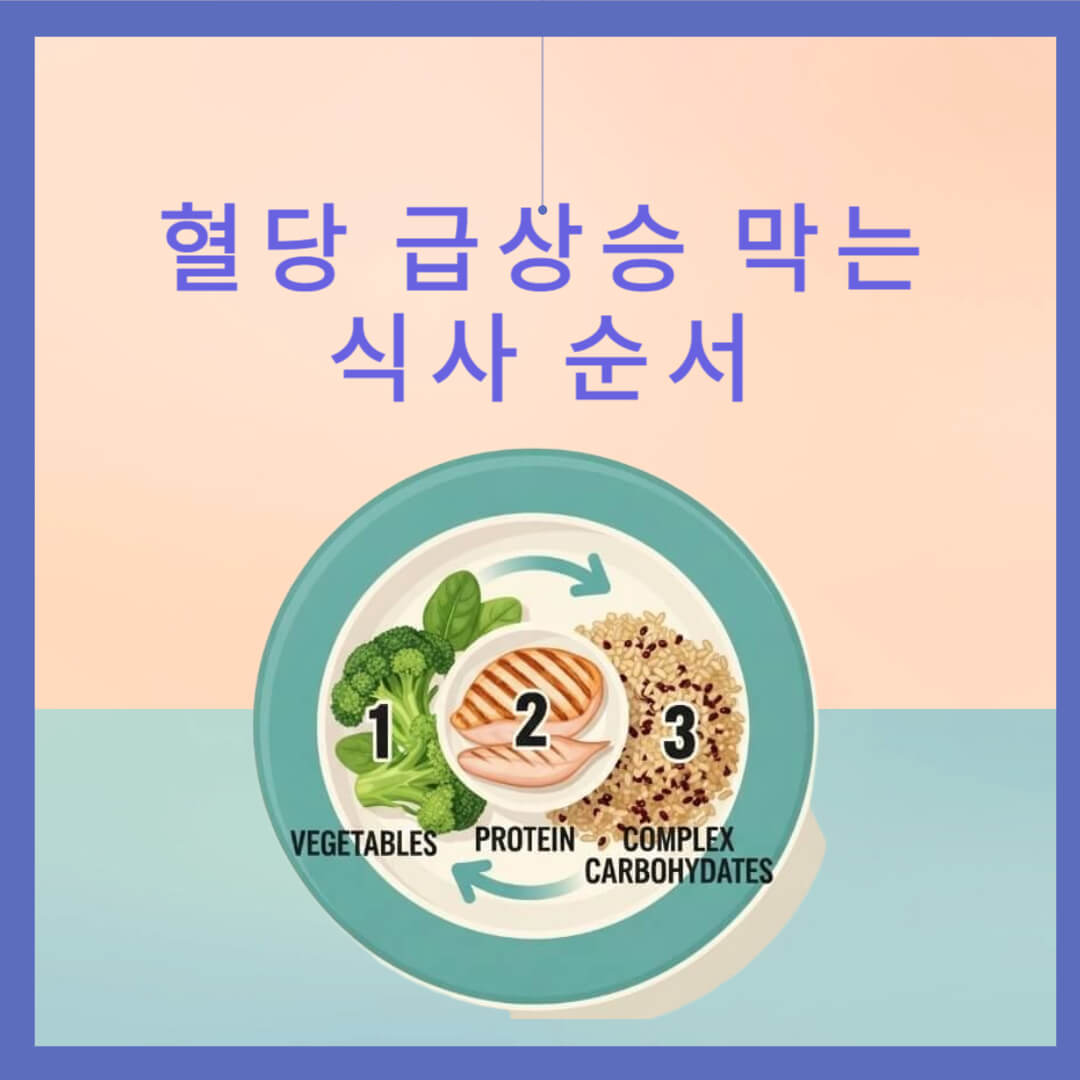 혈당 급상승 막는 식사 순서