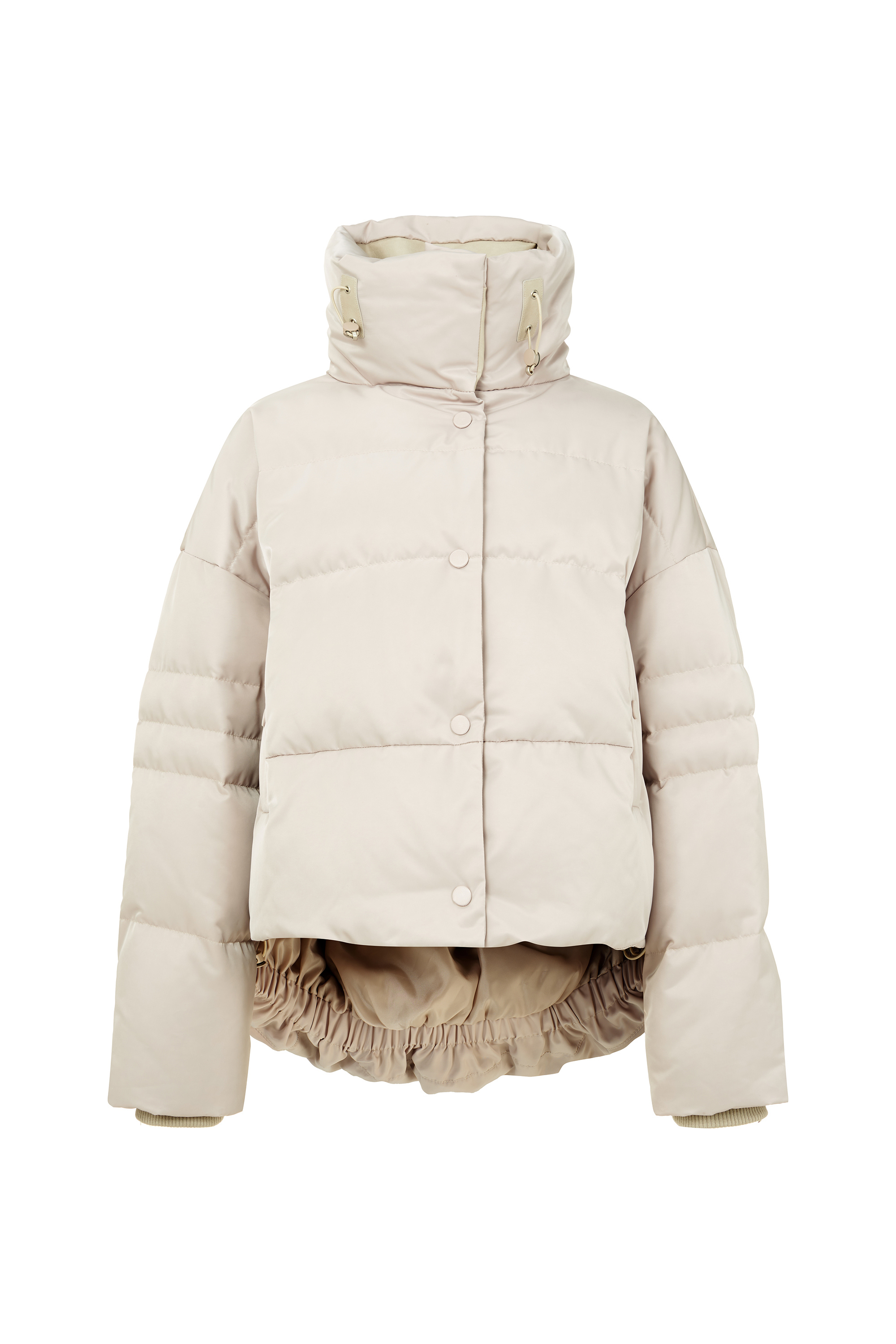 보브 구스다운 레더 카라 패딩 자켓 7152417013