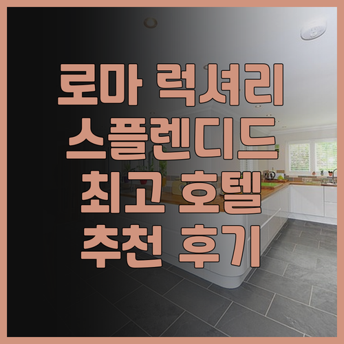 호텔 스플렌디드 로얄 후기: 라치오주..