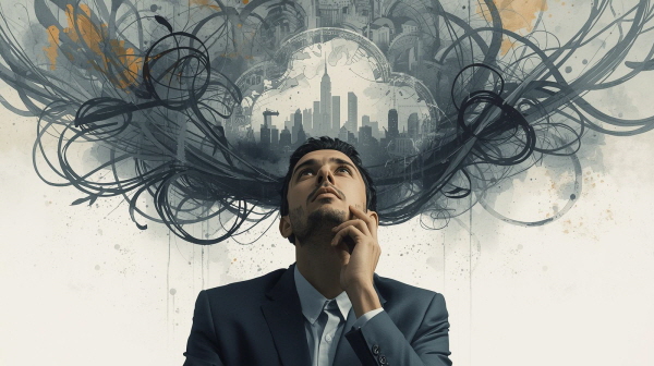 INTJ는 끊임없이 미래를 예측하고 전략을 세웁니다. 하지만 때로는 그 시뮬레이션이 현실을 살아가는 데 장애가 되기도 합니다에 관한 그림