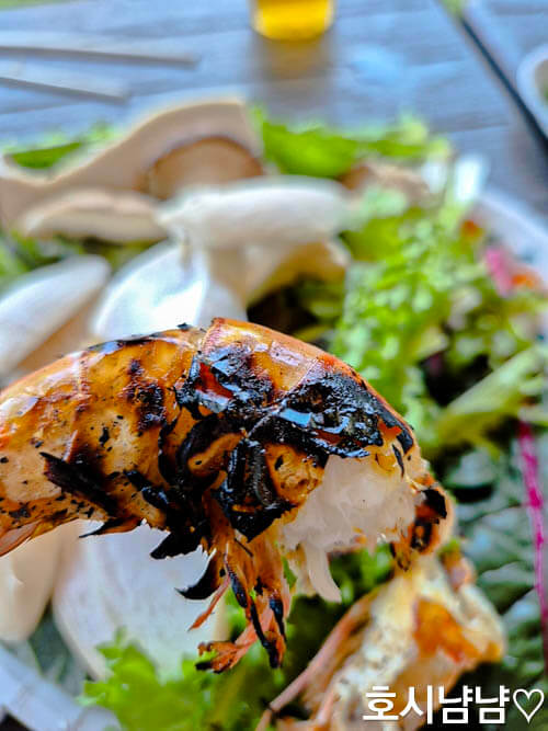 가평 파라365펜션 바베큐 구운 새우