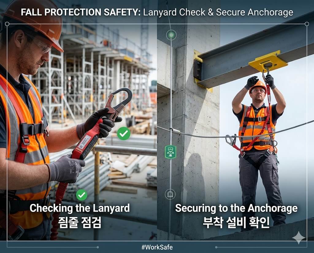 작업자 부착설비확인 사진