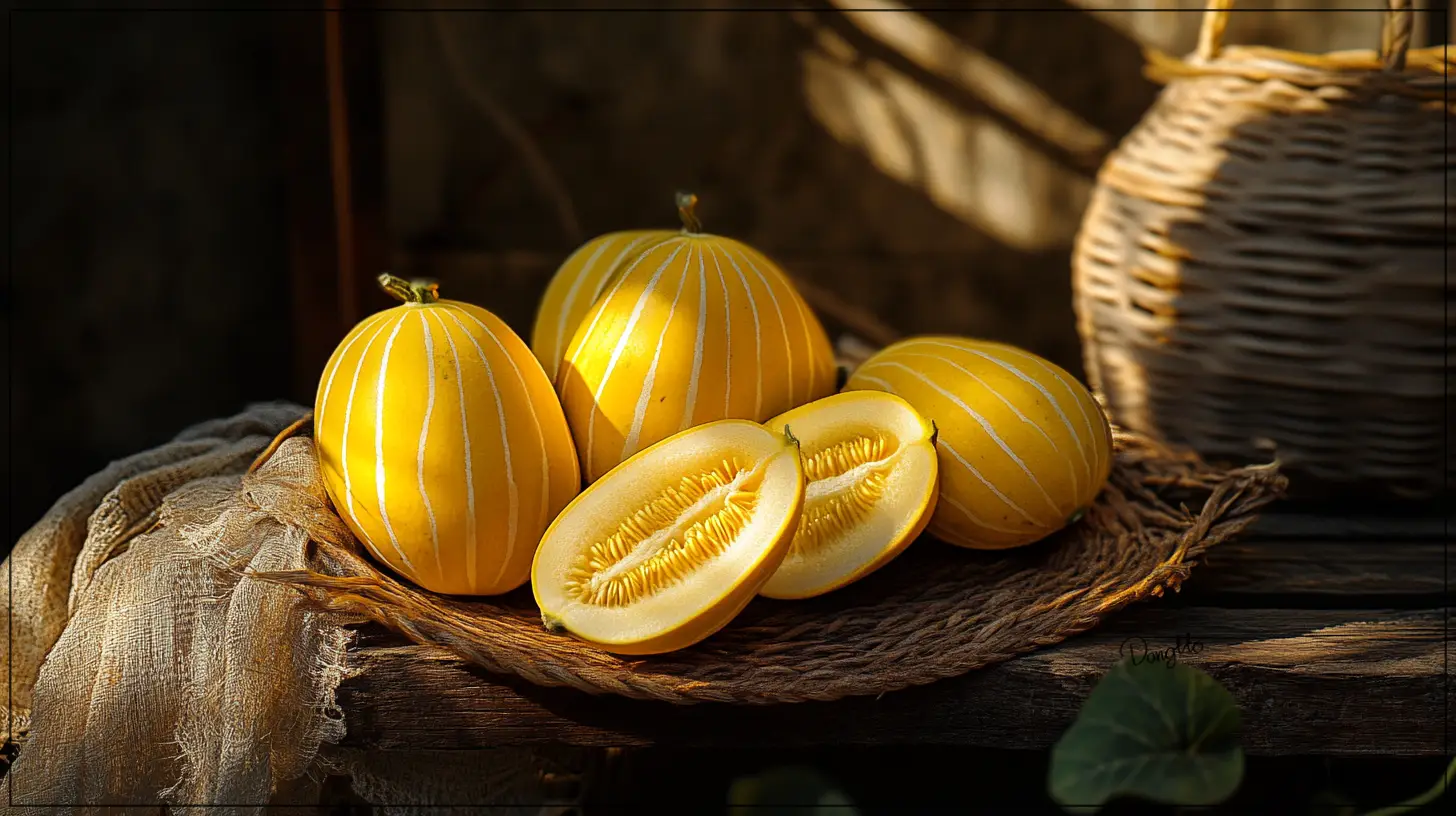 참외-효능-칼로리-바구니-위에-올린-참외