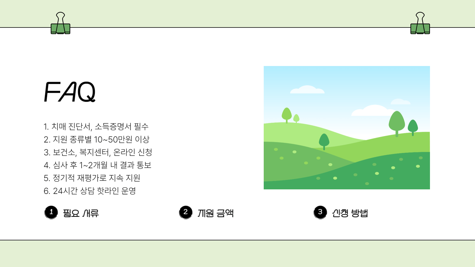 치매환자 간병비 지원사업