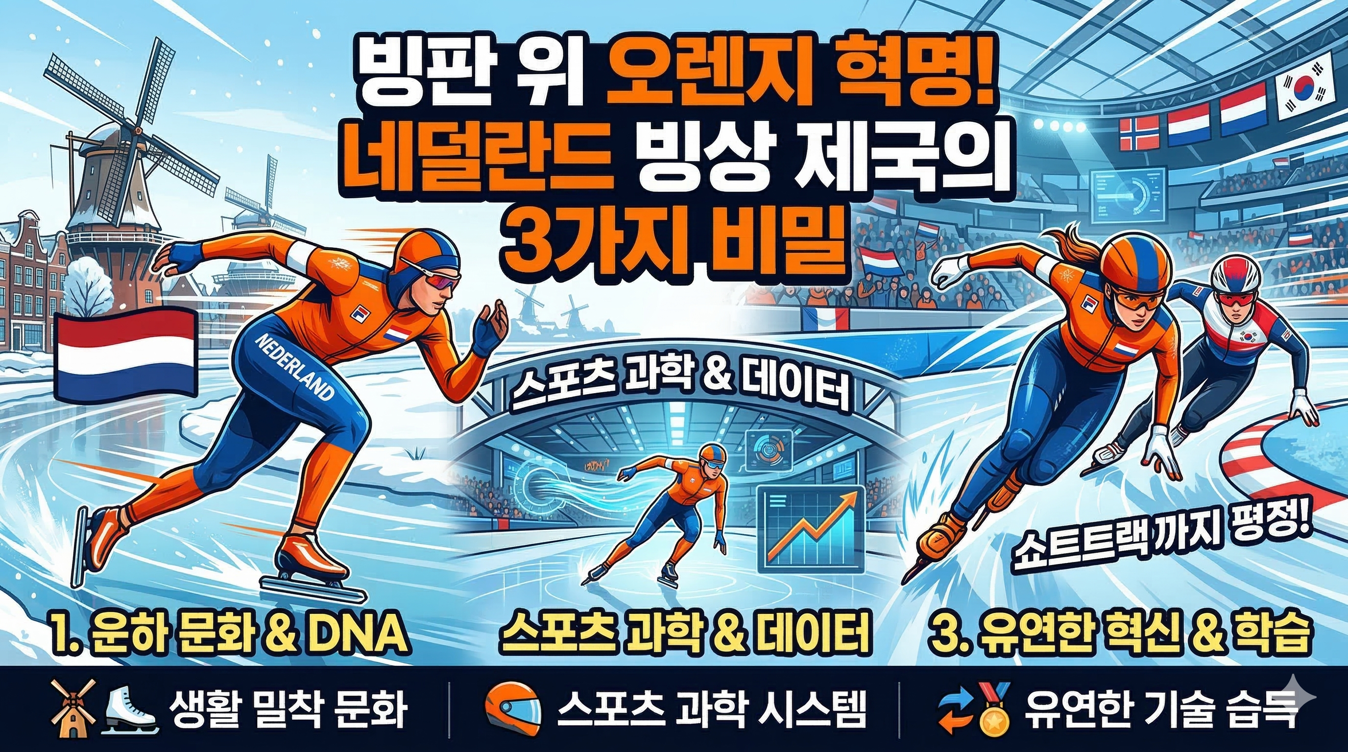 왜 네덜란드는 스피드 스케이팅을 지배할까? 그리고 최근 쇼트트랙까지 강해지는 이유
