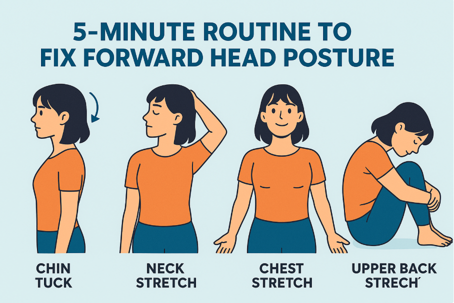 거북목 예방하는 5분 스트레칭 루틴
