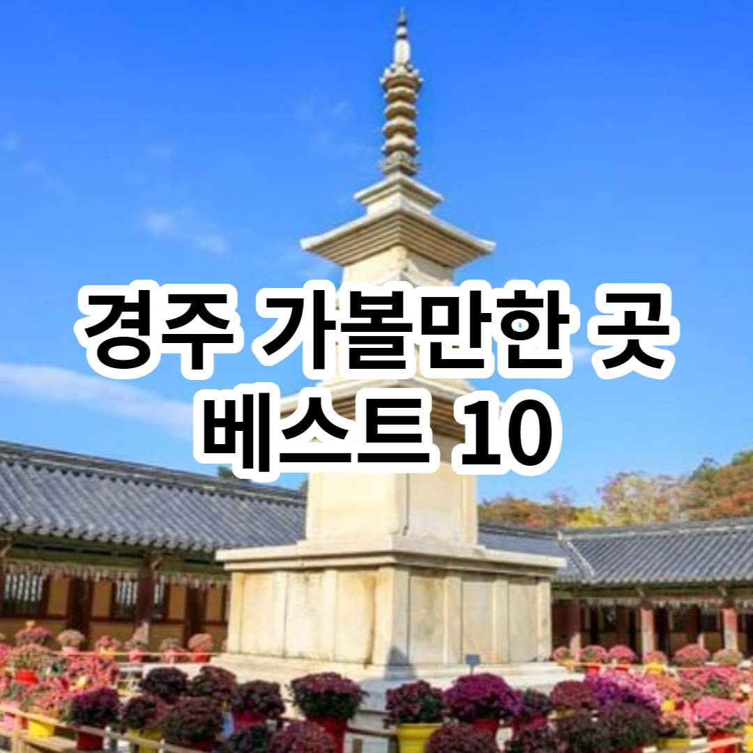 경주 가볼만한곳 베스트 10