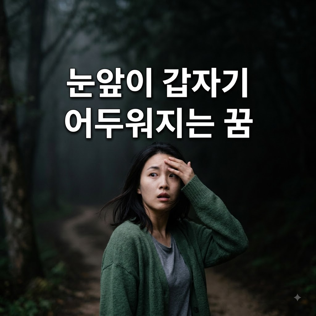 눈앞이 갑자기 어두워지는 꿈