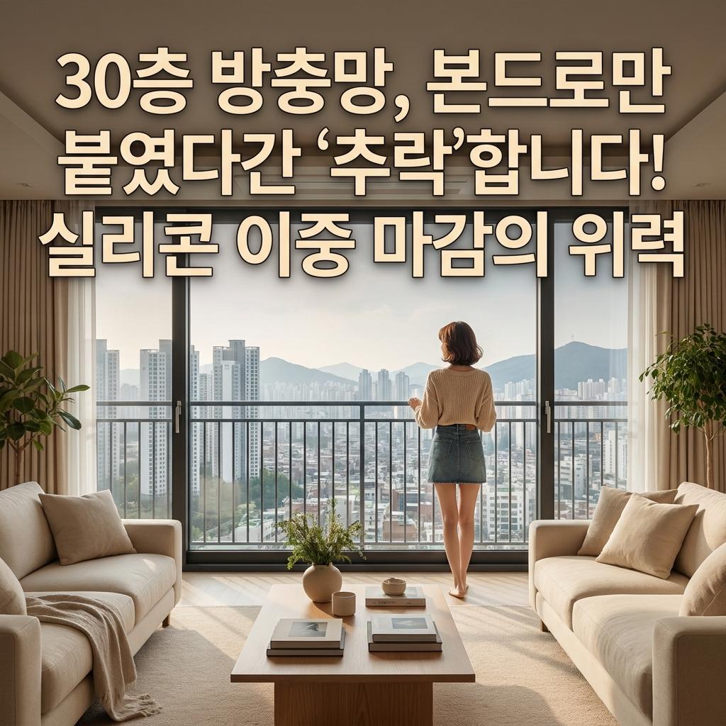 고층 아파트 방충망 30층 이상 필수 조건! 빌딩풍에 터져버린 방충망 100% 안전하게 살려낸 비결