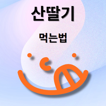 산딸기 먹는법