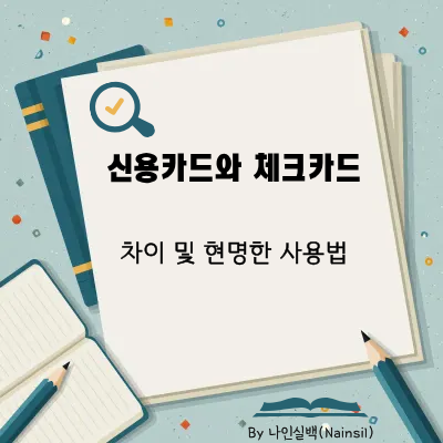 신용카드와 체크카드