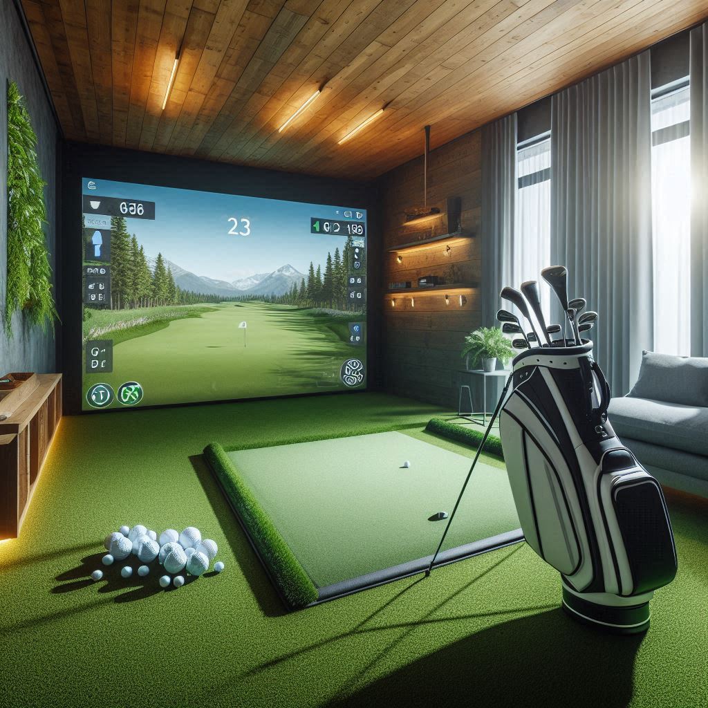 스크린골프장 배경