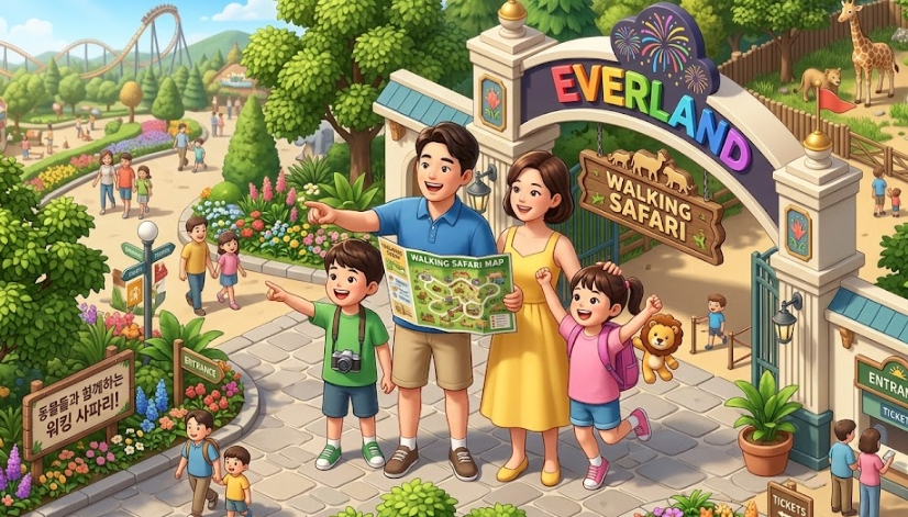 워킹사파리 에버랜드 로스트벨리 예약 방법 이용 꿀팁