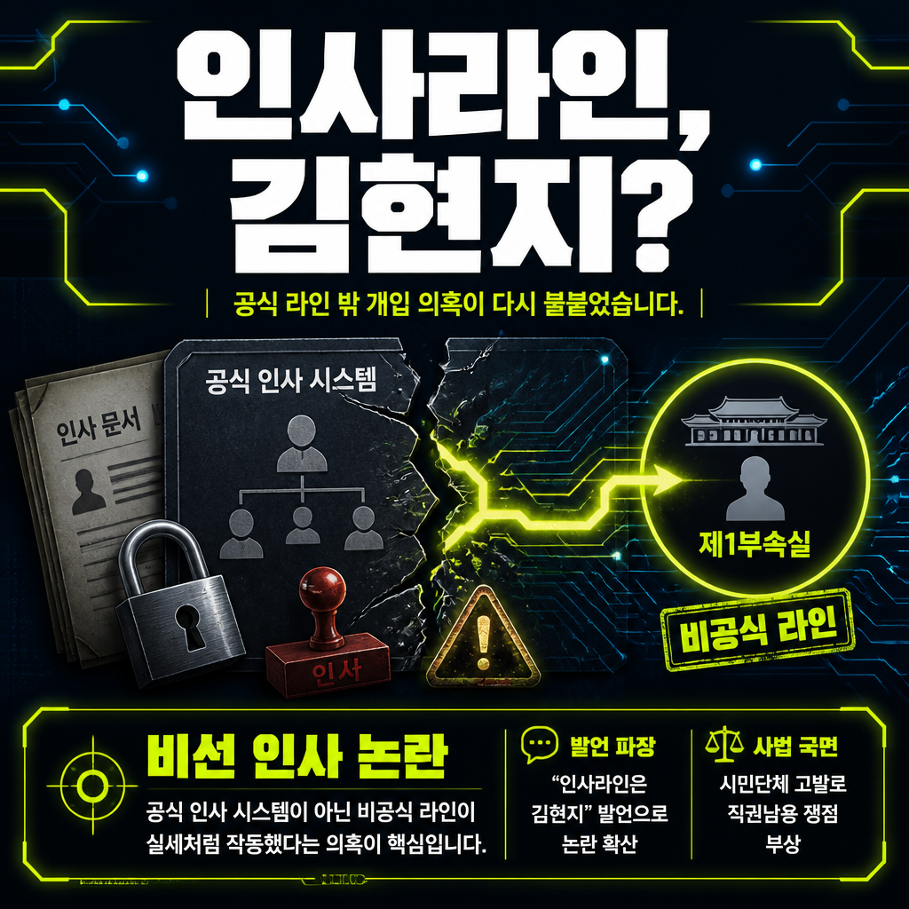 인사라인, 김현지?