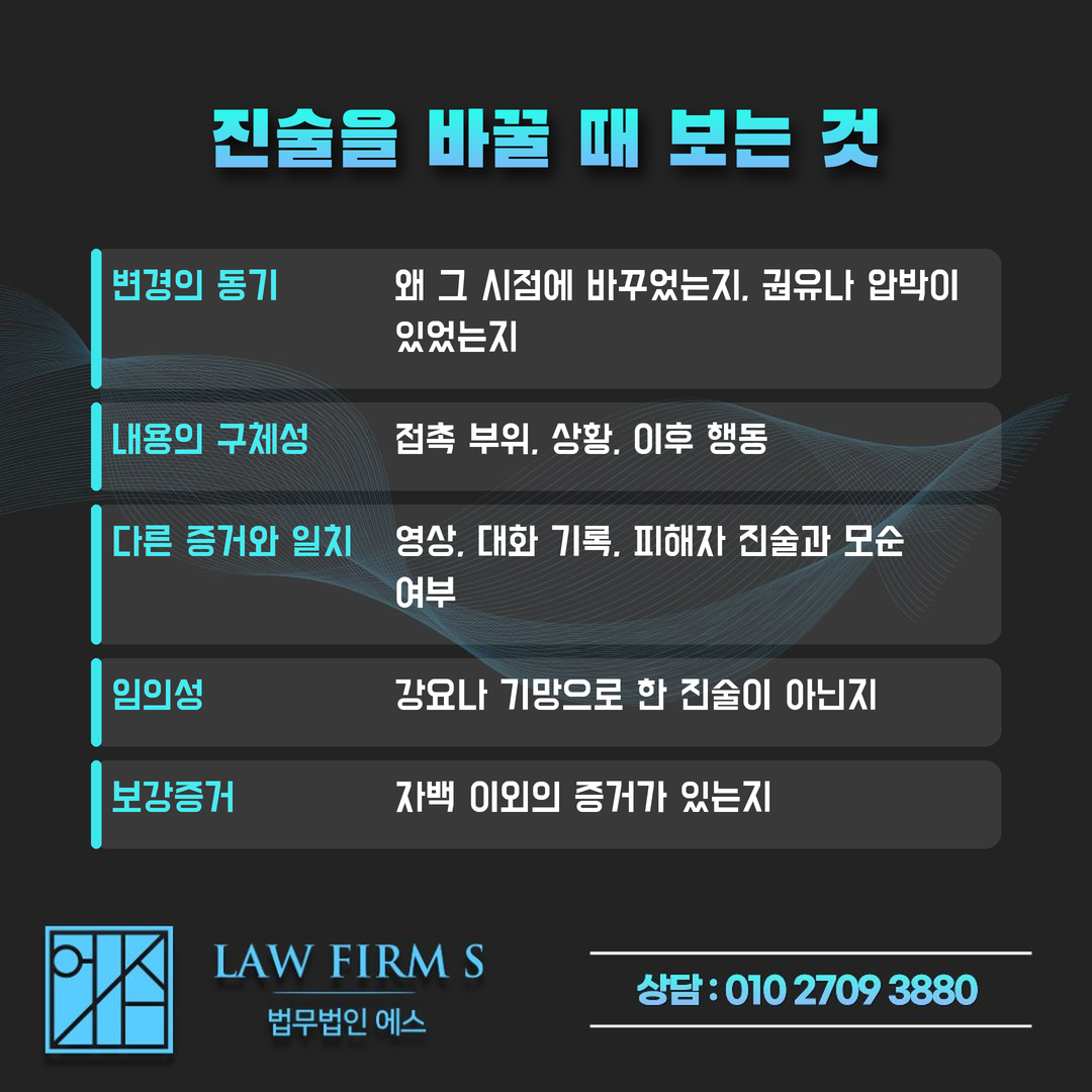 경찰에서 부인한 것 자체가 불리하게 작용하나요