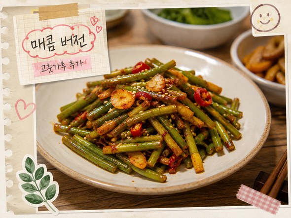 마늘쫑볶음볶음 황금레시피