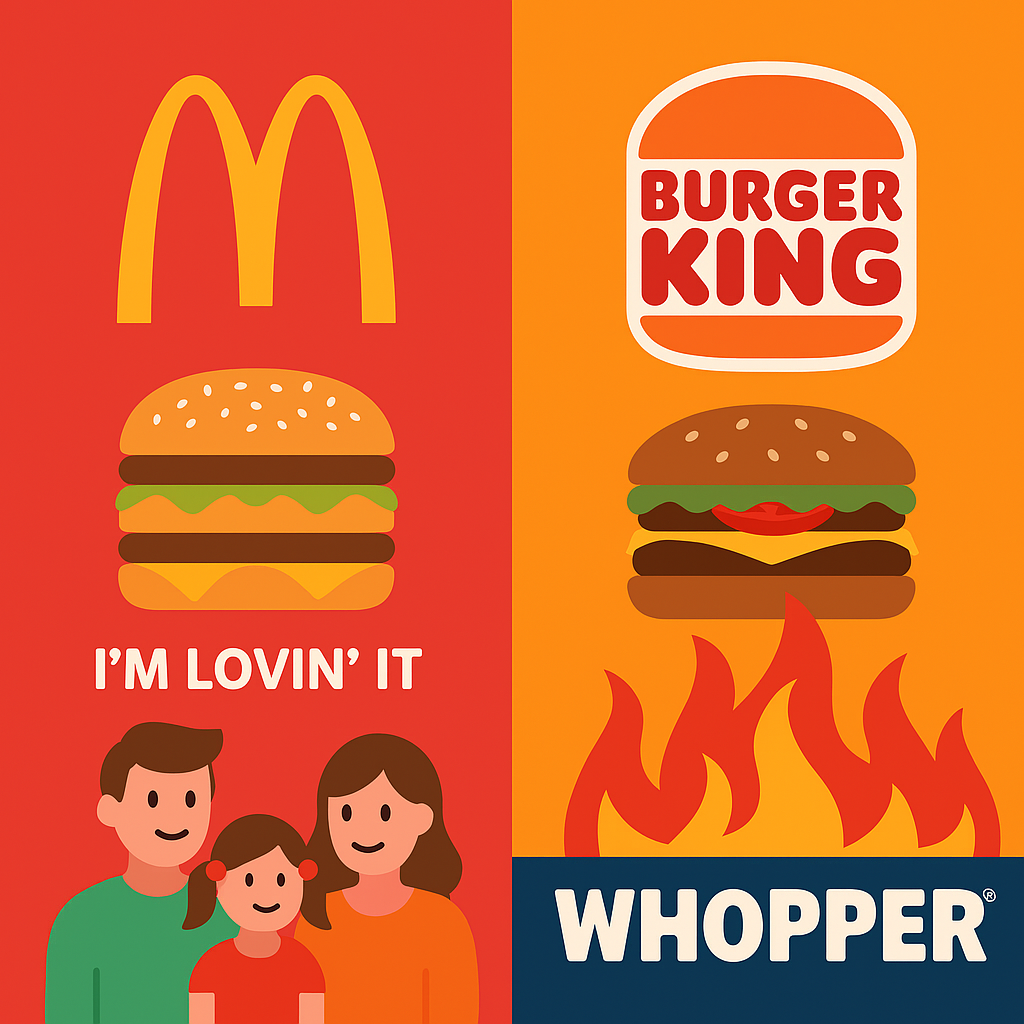 버거킹과 맥도날드의 대결