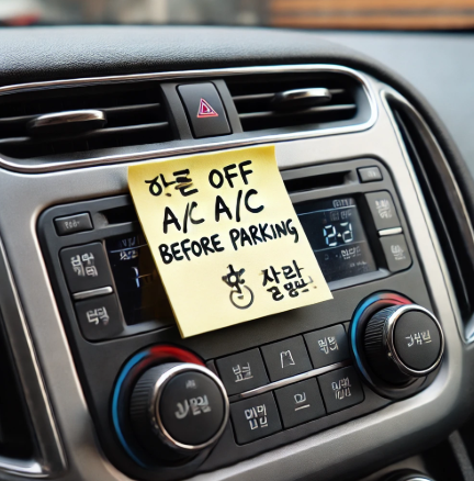 자동차 에어컨 냄새 제거 팁 정리
